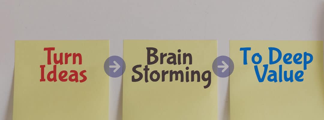 Brainstorming : Exemple créativité et innovation en Carte Mentale